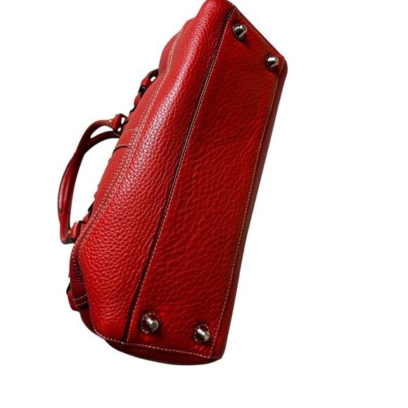 COACH Women Shoulder Bag Red F13084 Leather Tote Bag Hamptons casual / summer - Picture 3 of 12